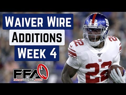 Top Waiver Wire Targets - Week 4 - 2019 Fantasy Football Advice