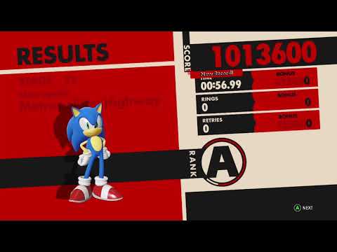 Sonic Forces Speedrun - Metropolitan Highway: 56.99s