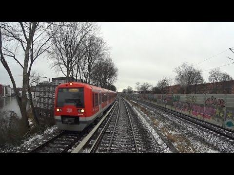 Führerstandsmitfahrt BR474 S-Bahn Hamburg S1 Blankenese - Airport [02/2018]