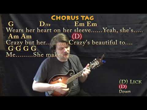 Beautiful Crazy (Luke Combs) Mandolin Cover Lesson in G with Chords/Lyrics