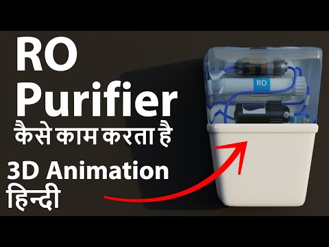How RO Purifier works | 3D Animation Hindi | RO kaise kaam karta hai