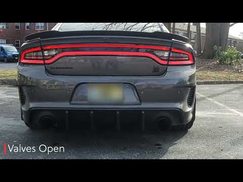 Valves Open vs Closed (Idle) - Valvetronic Designs - Dodge Charger Scat Pack Hemi Orange Widebody