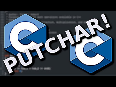 C Programming Tutorial Using Putchar To Display Text