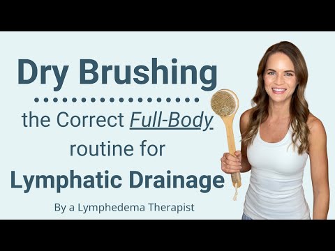 Dry Brushing for Lymphatic Drainage  - a FULL-BODY Routine for a Healthy Lymphatic System