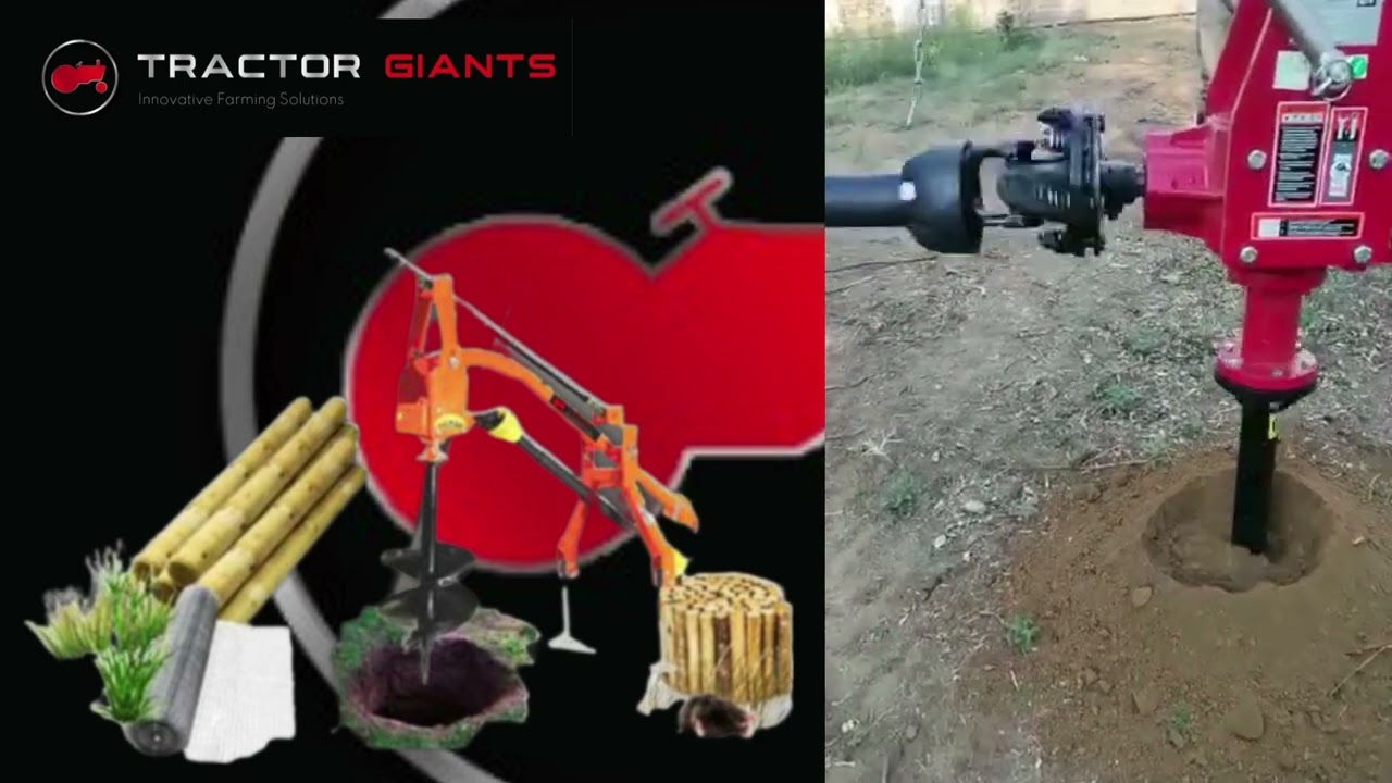 Tractor Giants Post Hole Digger  (frame + Auger)