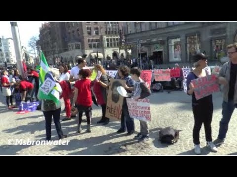Sunday 7 April 2019 multiple demonstrations @  the dam square amsterdam netherlands