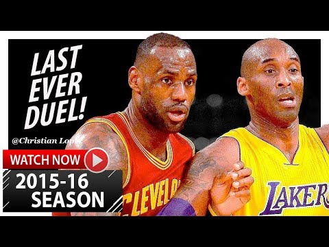 Throwback: LeBron James vs Kobe Bryant LAST Duel Highlights (2016.03.10) Lakers vs Cavaliers