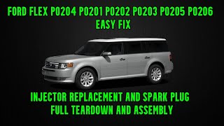 Ford Flex fuel injector replacement and spark plug replacement guide