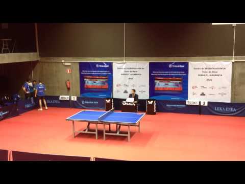 Dorde Borcic - Alejandro Calvo (Spanish Table Tennis Superdivision 2014/15) Set 3 of 3
