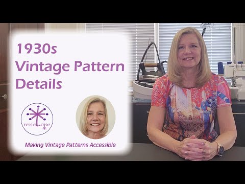 1930s Vintage Pattern Details