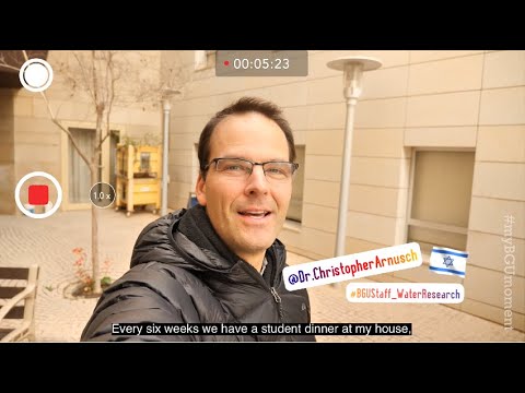 BGU Moments -  Dr. Christopher Arnusch