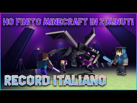 Ho finito Minecraft in 2 Minuti  - RECORD ITALIANO | MINECRAFT ITA SPEEDRUN SSG