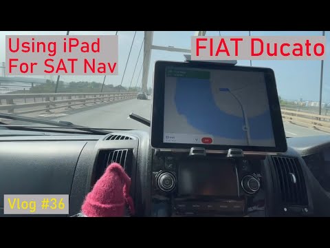 IPAD SATNAV in FIAT DUCATO CAMPERVAN. GARMIN GLO 2 GPS