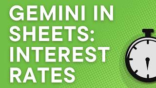 Shortcuts with Google Sheets & Ask Gemini: Pull interest rate data and create a chart, step by step