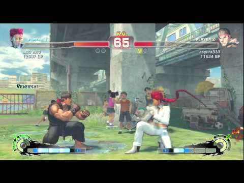SSF4: aki0 (Viper) VS asyura (Ryu)