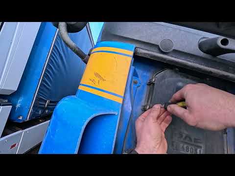 Колхозим датчик замка кабины DAF 105