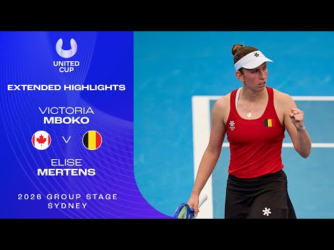 Victoria Mboko v Elise Mertens Extended Highlights | United Cup 2026 Group B
