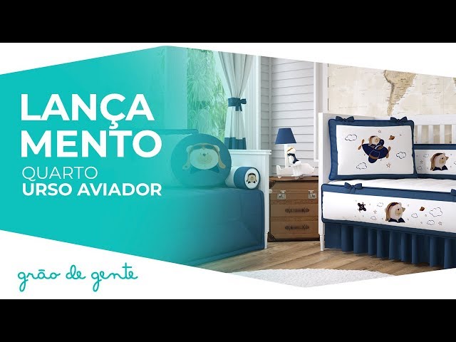 Quarto de Bebê Urso Aviador - Grão de Gente