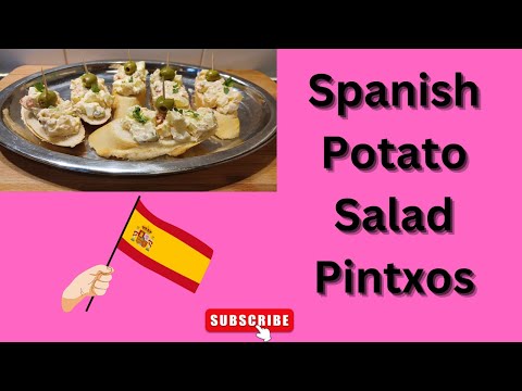 Savour the Flavours of Spain: Spanish Potato Salad Pintxos Recipe. #food #foodie #recipe #cooking