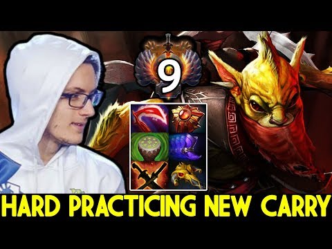 MIRACLE [Bounty Hunter] Hard Practicing New Carry for TI9 in China Ranked 7.22 Dota 2