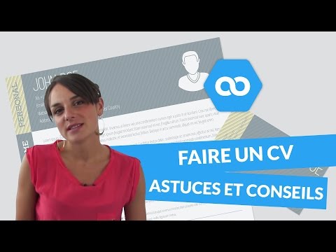 comment construire un c.v