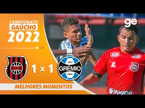 Gols e lances de Brasil de Pelotas x Grêmio