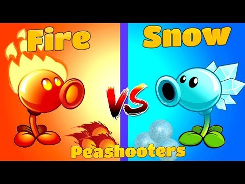 Plants vs Zombies 2 | FirePeashooter vs Snow pea - Which plant will win