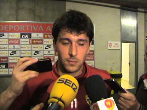 Abel Molinero (UD Almería) antes de recibir al Recreativo de Huelva