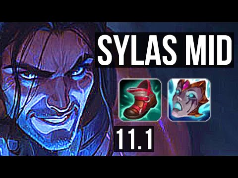 SYLAS vs NEEKO (MID) | 6/1/3, 300+ games, Dominating | KR Diamond | v11.1