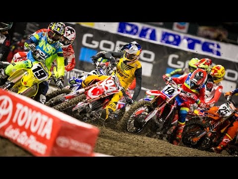 450SX Class Highlights - Anaheim Third Round - Race Day LIVE 2017