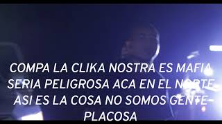 Clika nostra letra-Cartel de santa