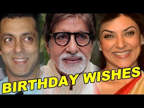 Salman, Sushmita Wish Amitabh Happy Birthday!