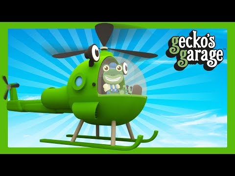 Helicopter Videos For Kids | Gecko's Garage | Truck Cartoons For Children Video