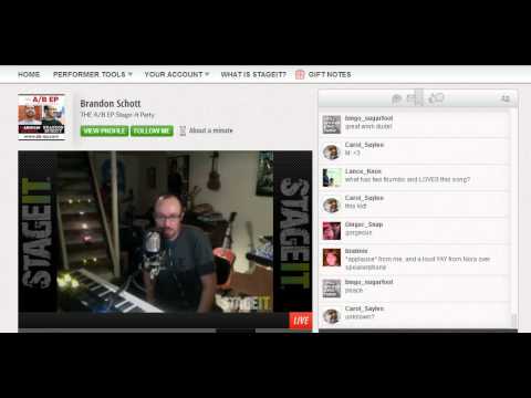 Brandon Schott - Stageit Show -  The A/B EP Release Party