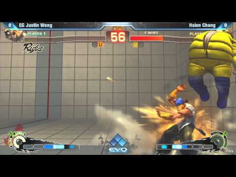 [EVO 2012 SSFIV AE Top 256] EG Justin Wong (Rufus) vs Hsien Chang (Yun)