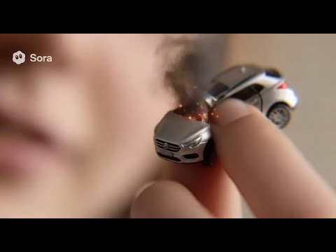 Giantess and tiny vehicles compilation