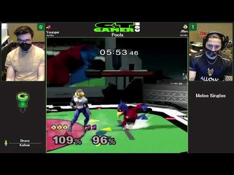 CT GamerCon 5 SSBM - Younger (Falco) vs. ACE | JFlex (Sheik) - Melee WR4