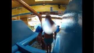 Fun Day in Pirates Water Park, Aquapulco, Bad Schallerbach, Austria in May 2012