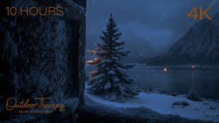 Whispering Blizzard in the Fjord | Howling Wind & Blowing Snow | Winter Ambience | Relax | Sleep