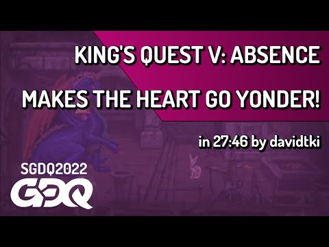 King's Quest V: Absence Makes the Heart Go Yonder! by davidtki in 27:46-Summer Games Done Quick 2022