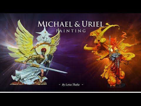 Massive Darkness 2 Angels – Michael & Uriel Airbrush Painting Tutorial with Lotus Thalia