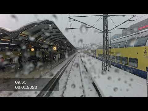 🌨️ Zugfahrt von Hamburg nach Lehrte im Schnee🚆❄️ RDC / SJ Euronight 345 Stockholm Berlin BR 101 BTE