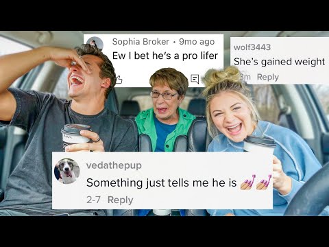 Reading HATE comments ft. MY GRANDMA