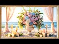Beach Wedding Florals Ambient Art Screensaver Relaxing Frame TV Art Vintage Background 2Hrs 4K