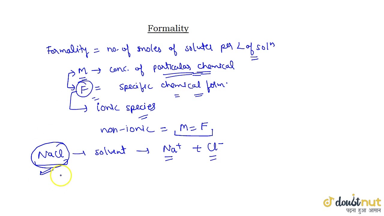 FORMALITY