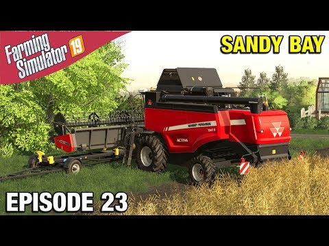 HARVEST TIME Farming Simulator 19 Timelapse - Sandy Bay Seasons FS19 Ep 23