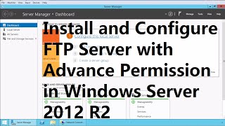 Install and Configure FTP Server with Advance Permission in Windows Server 2012 R2