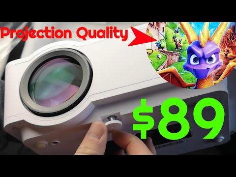 $89 Crazy Cheap Quality 720P HD Budget Projector - Topvision LCD Review