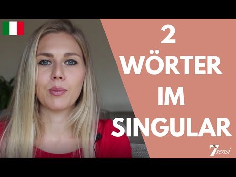 Italienisch lernen |  Singularwörter, die im Deutschen Plural sind