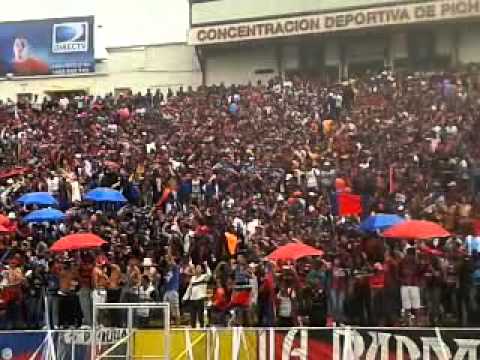"Aguante como el nuestro cada vez hay menos Deportivo Quito" Barra: Mafia Azul Grana • Club: Deportivo Quito